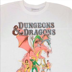 Dungeons and Dragons white T shirt, cotton, XL NWT
